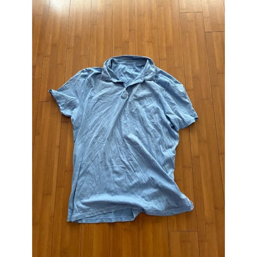 John Varvatos Light Blue Polo T Shirt Men's XL